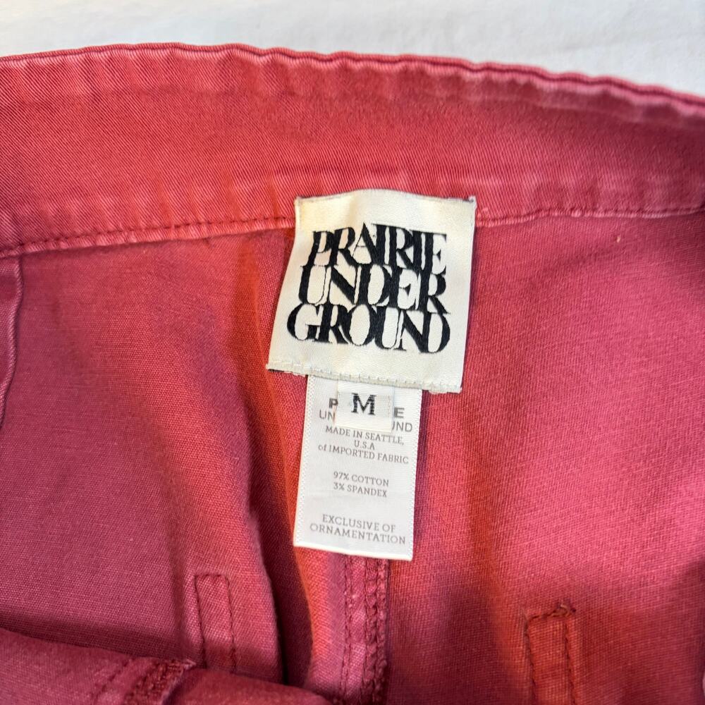 Praire Underground Red chino crop pants. Size M. career, office, weekend - Picture 4 of 6